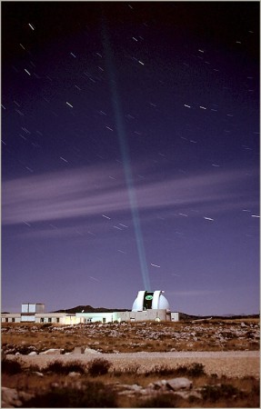 Laser lune gtherin on the plateau de Calern